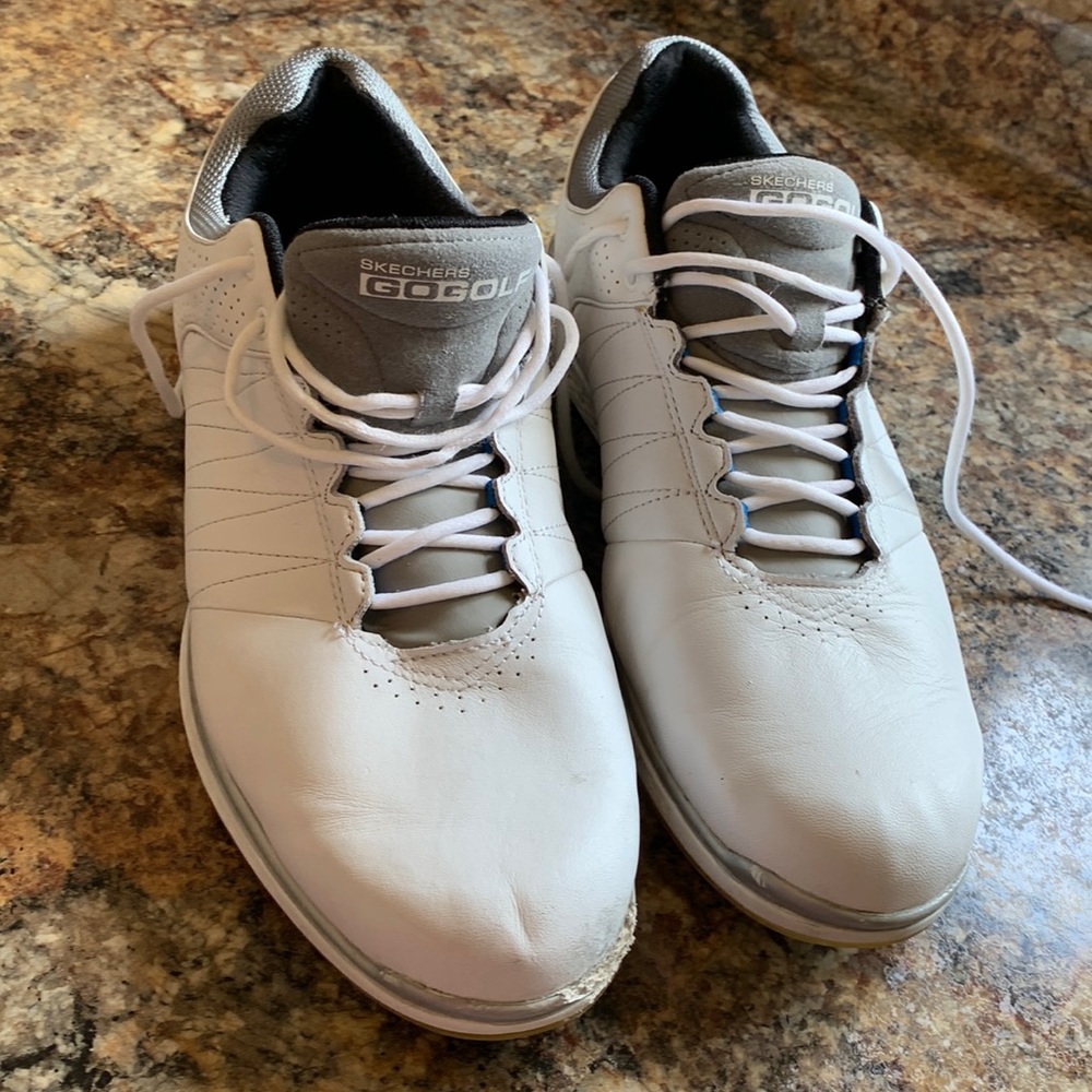 Skechers GoGolf Man’s 10.5 White Golf Shoes